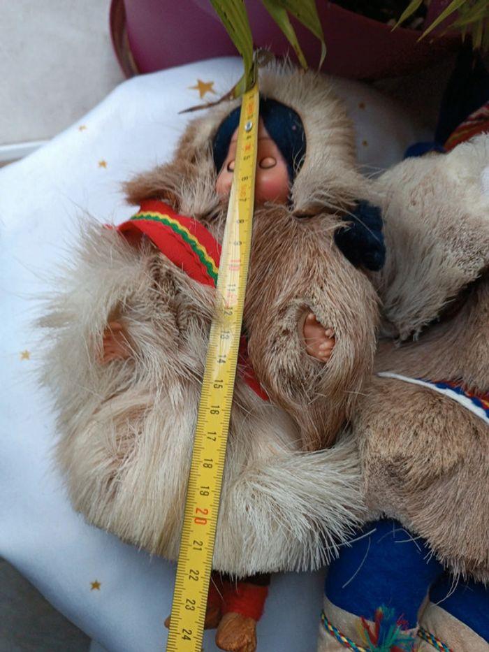 Poupée doll ethnique traditionnelle traditionnel esquimaux eskimo Alaska inuite fille garcon - photo numéro 19