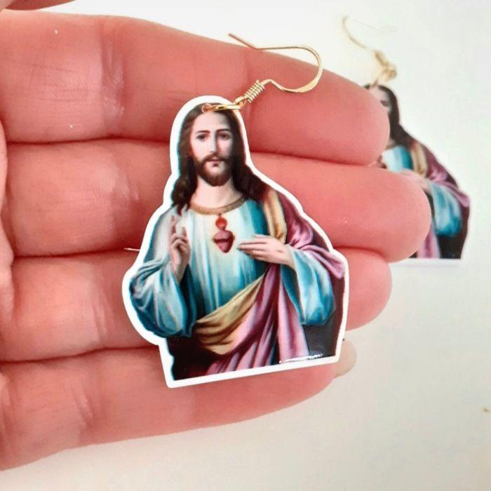 Boucles d’oreilles jesus - photo numéro 2