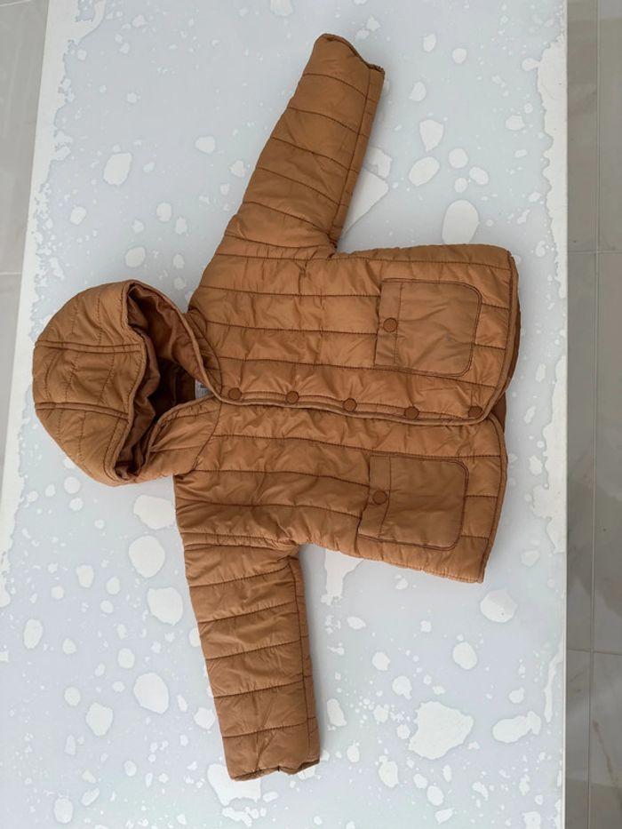 Manteau marron à capuche - photo numéro 2