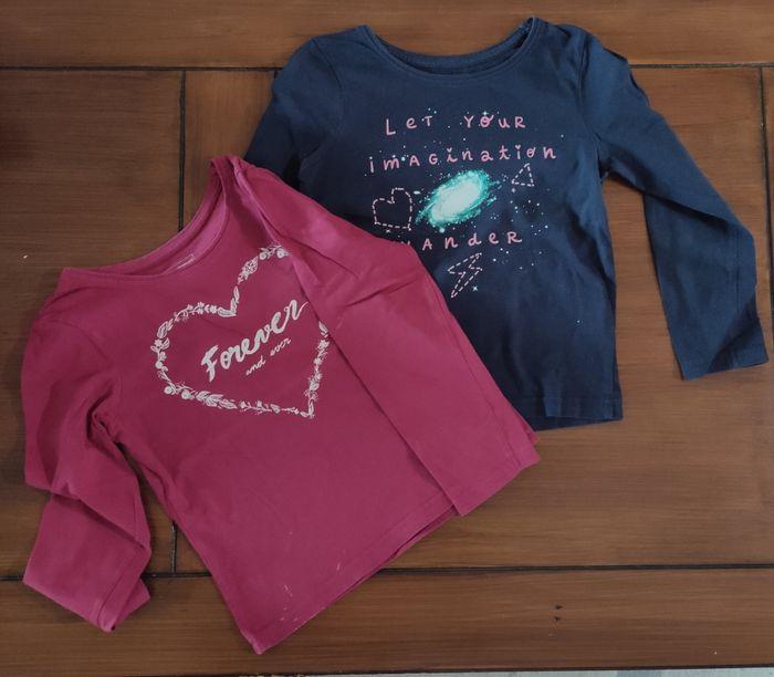 Lot 2 tee shirts 5-6 ans - photo numéro 2