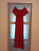 Robe longue rouge