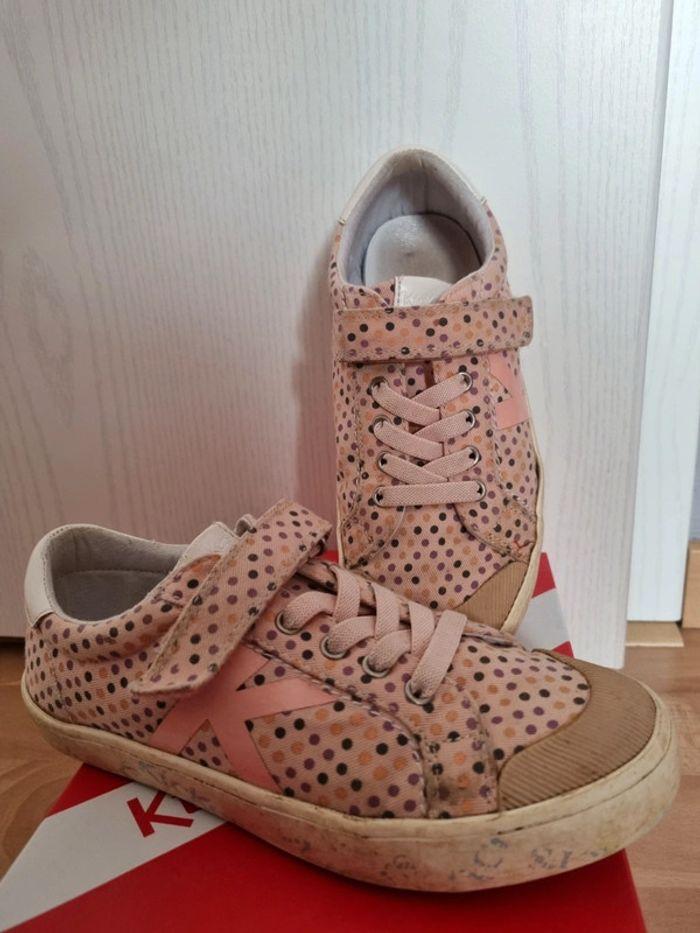 Baskets en toile kickers pointure 31 - photo numéro 3