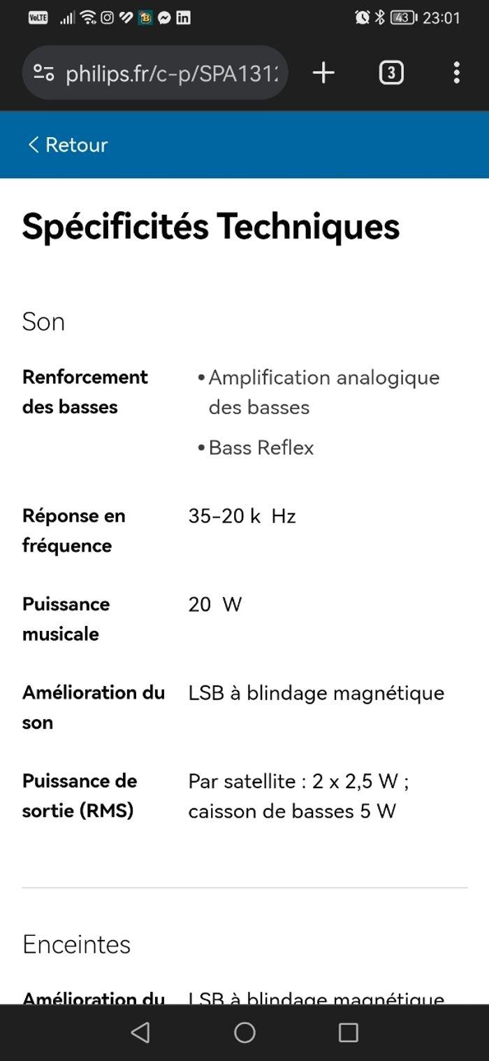 Enceintes multimédias 2.1 Philips - photo numéro 4