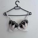 Soutien-gorge  blanc avec broderies noires