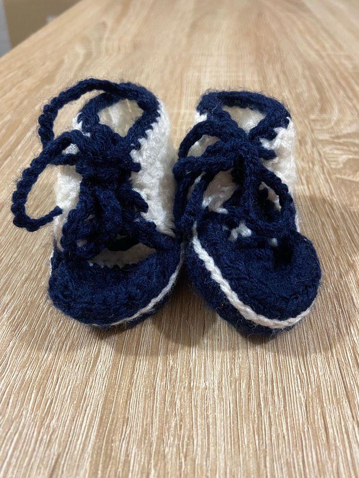 Chaussons de naissance tricot