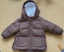 Blouson à capuche marron