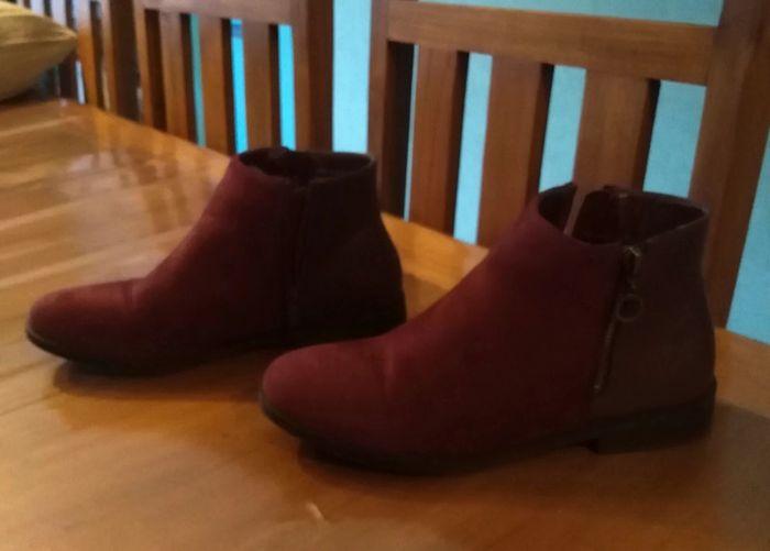 Bottines Bordeaux taille 39 gémo