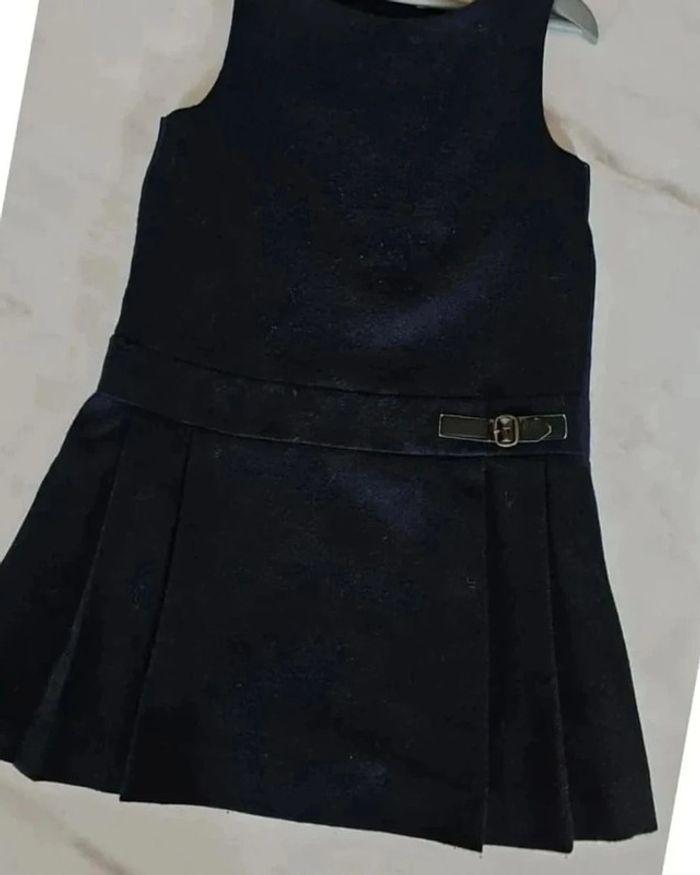 Robe Zara marine en laine 7 ans - photo numéro 2