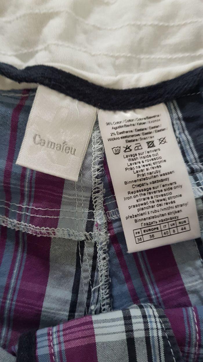 Short à carreaux - Femme - Camaieu - T36 - photo numéro 7