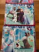 Lot de 3 puzzles cartonnés reine des neiges