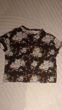 T shirt coton fleurs Zara taille m