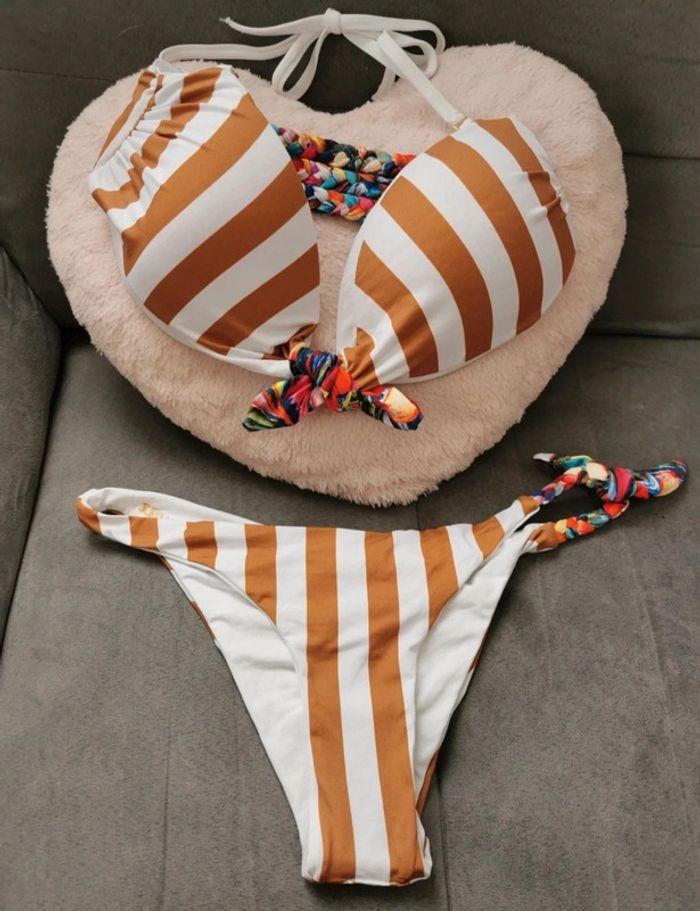 Maillot de bain 2 pièces bikini Këoana créateur hossegor taille L 40 - photo numéro 1