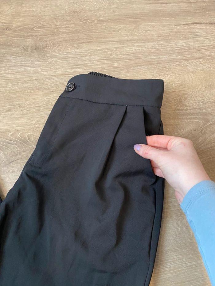 Pantalon chino avec élastique noir taille S / 36 - photo numéro 5