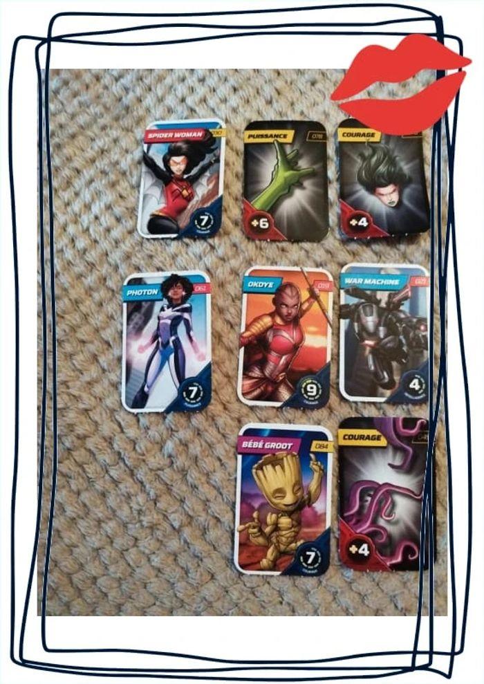 Lot 8 cartes de collection Marvel Avengers - photo numéro 3