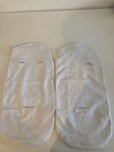 Lot de 2 housses de protection pour matelas de nacelle/landau