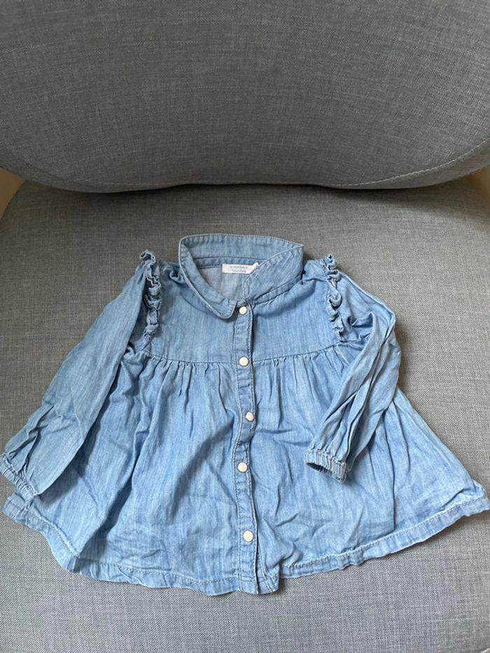 Chemise bleue 6 mois boutchou - photo numéro 1