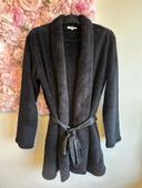 Robe de chambre ou peignoir noir tout doux, taille M