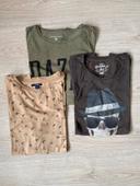 Lot 3 t-shirt taille M couleur d'automne