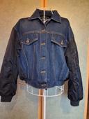 Blouson modèle aviateur en jean