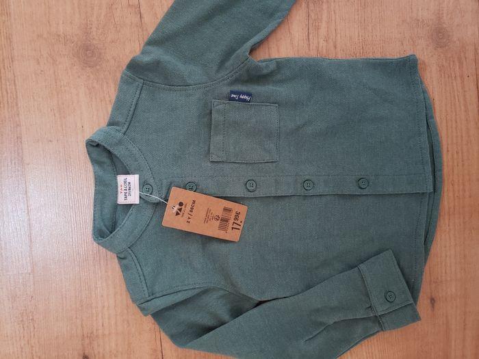 Chemise verte col mao TAO Neuve 2ans - photo numéro 5