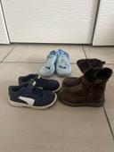 Lot pointure 24 baskets puma bottes en cuir