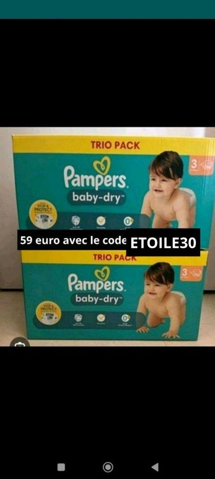 312 couches Pampers taille 3