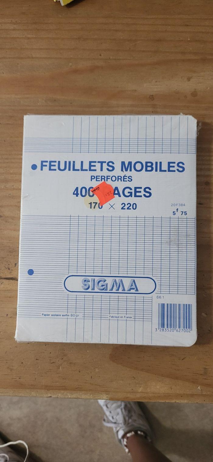 Feuillets mobiles perforés