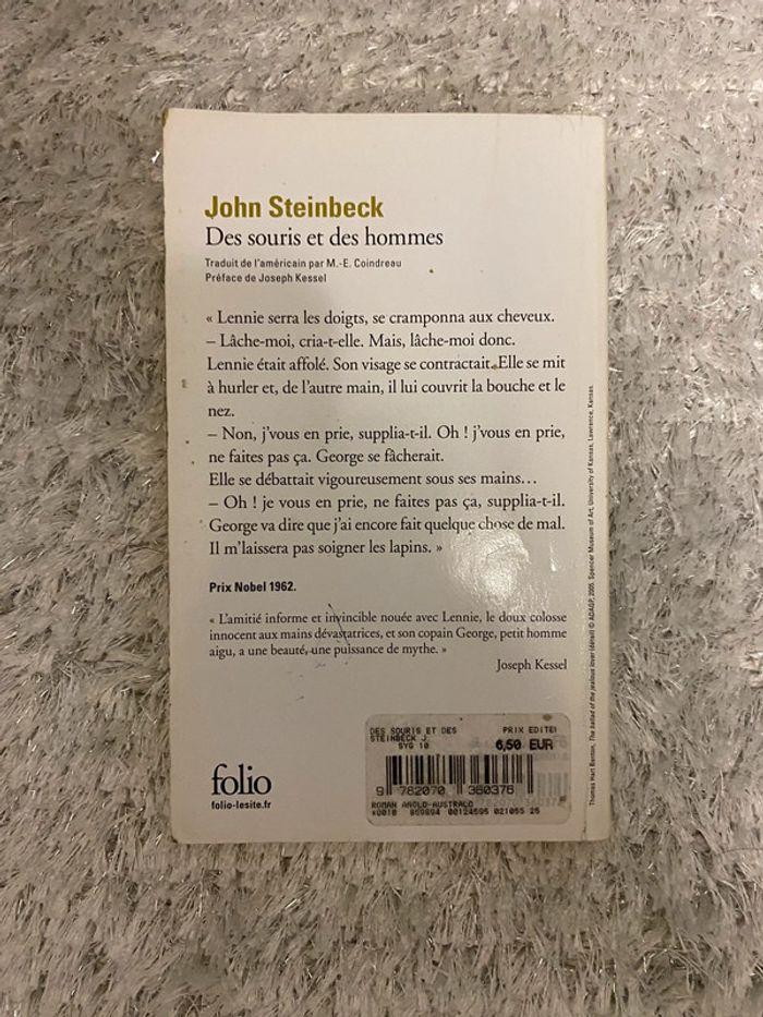 Livre Des souris et des hommes John Steinbeck - photo numéro 2