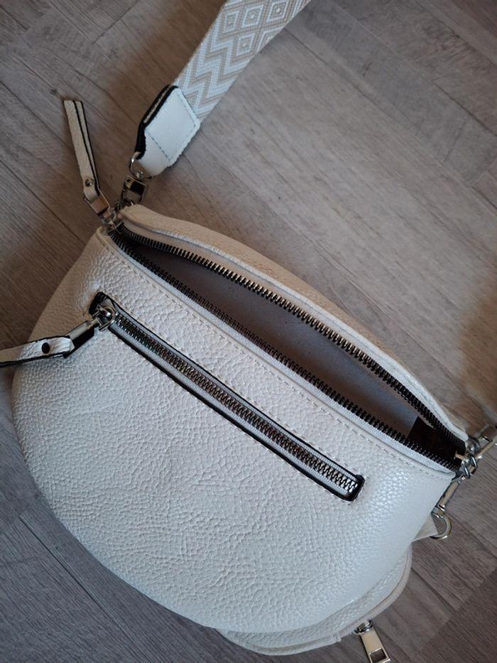 Pochette zippé blanche - photo numéro 4