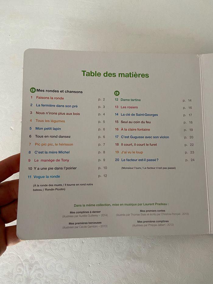 Livre CD mes rondes et chansons - photo numéro 7