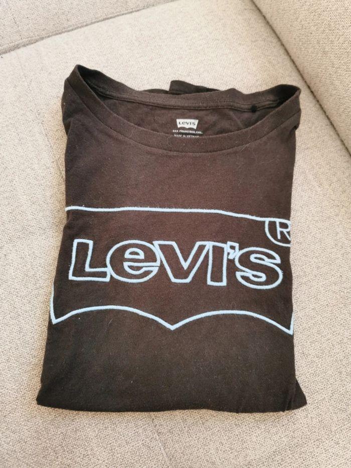 Tee shirt manches courtes Levi's noir taille S - photo numéro 1