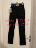 Pantalon huilé noir taille haute skinny fit neuf adidas taille W23 L34 soit taille 32/34