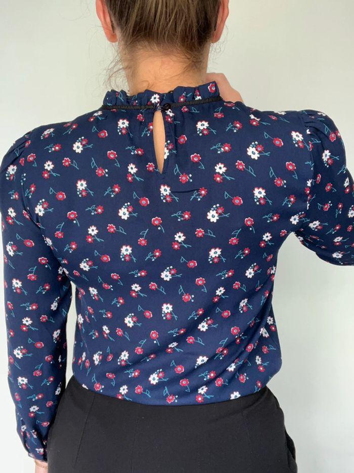 Blouse manches longues fleurie - photo numéro 4