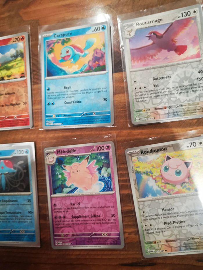 Lot de 10 cartes pokémon 151 reverses - photo numéro 3