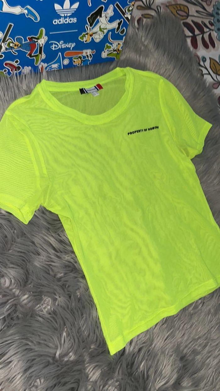 TEE shirt jaune fluo - photo numéro 4