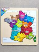 Puzzle en bois de la carte de France