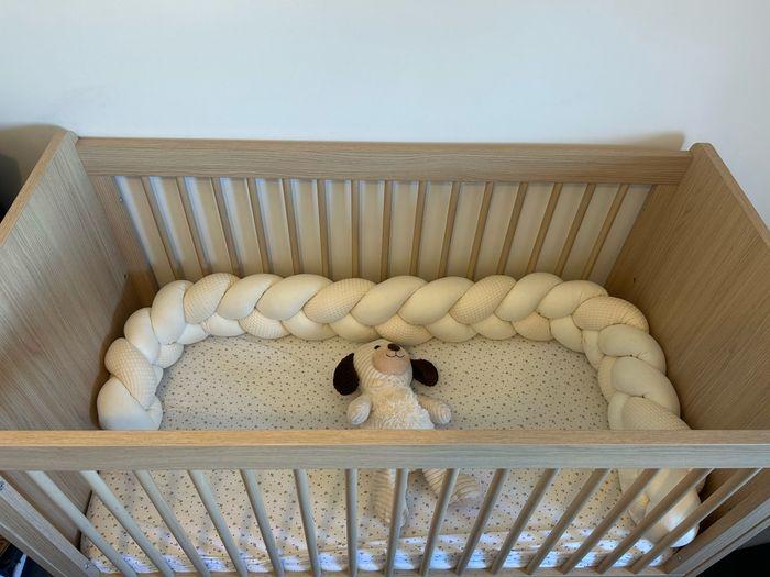 Lit bébé en bois chêne VOX + matelas - photo numéro 2