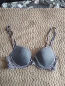 Soutien gorge gris dentelle