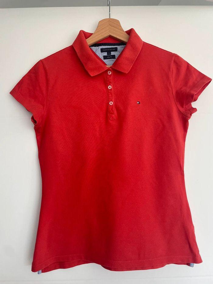 Polo orange - Tommy Hilfiger - taille L - photo numéro 1