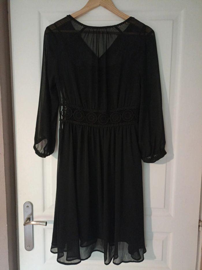 Robe noire en viscose avec doublure - photo numéro 2