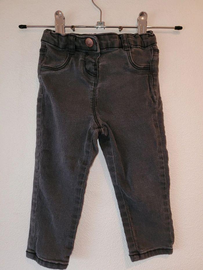 Jeans mixte gris 18 mois 81 cm - photo numéro 1