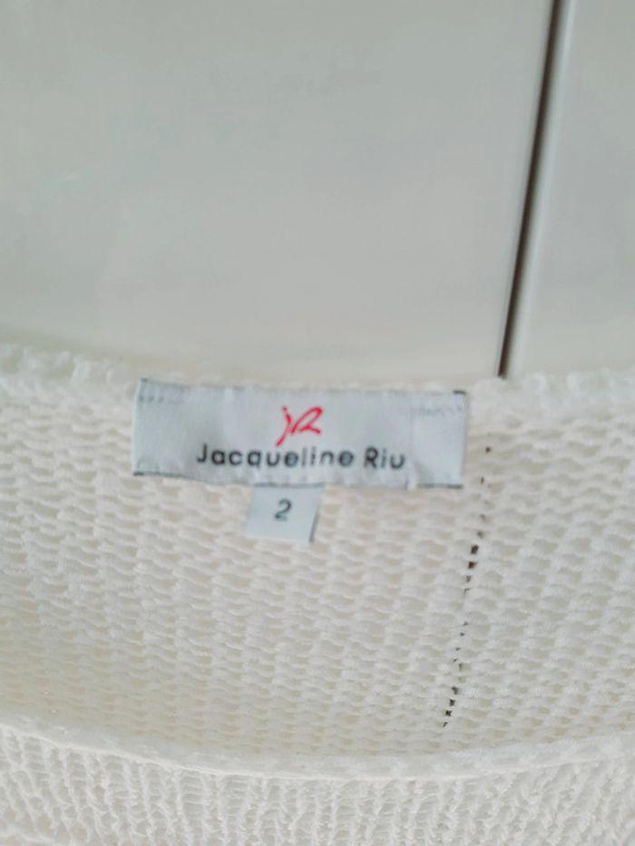 Joli pull long blanc ecru tout doux. T38.  En excellent état. - photo numéro 6