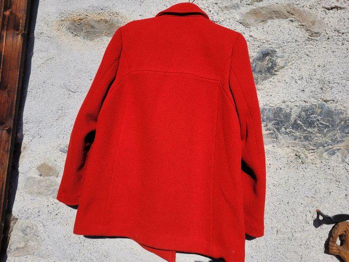 Superbe manteau caban rouge Esprit 40% laine, taille S - photo numéro 8