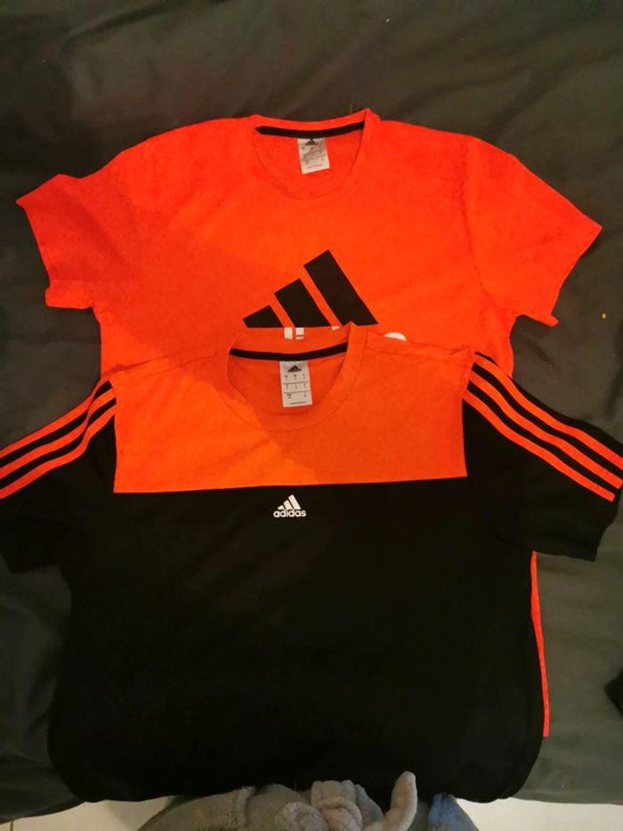 Lots de 2 t-shirt sport adidas - photo numéro 1