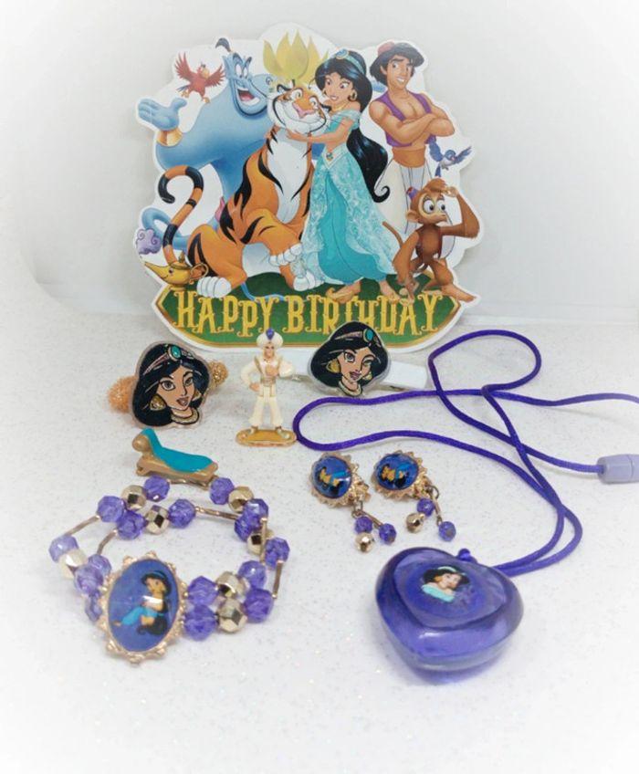 Princesse Aladin Aladdin jasmine Disney bijoux jewel earcuff bracelet boucle barrette clip collier - photo numéro 1