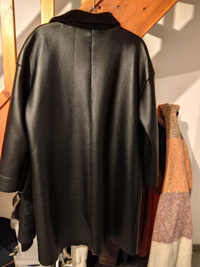 Manteau simili cuir réversible - photo numéro 2