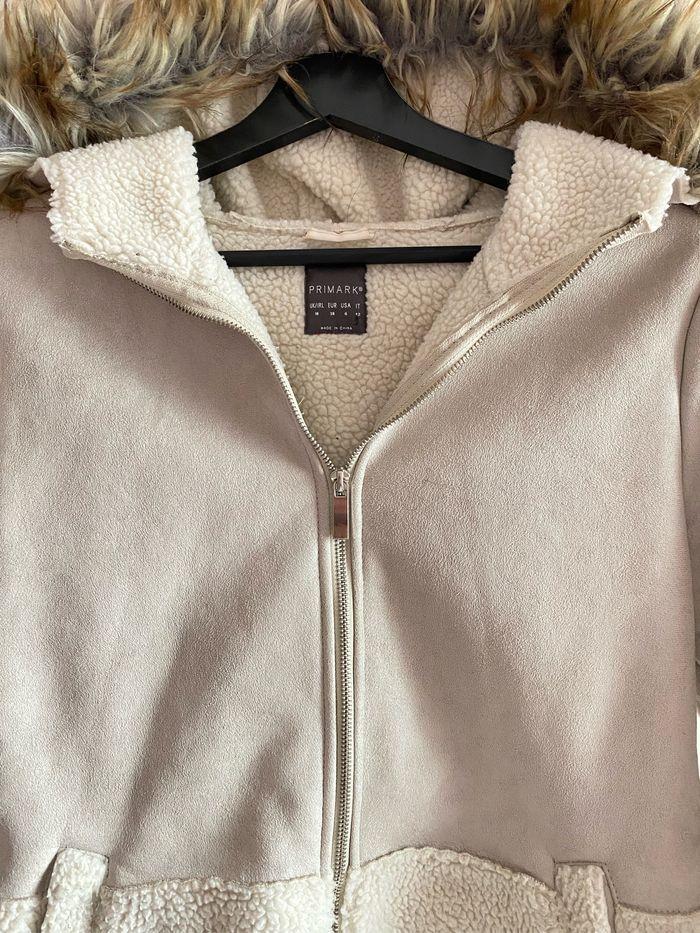 Manteau à capuche  en fausse fourrure pour femme - photo numéro 4