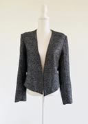 Blazer mim noir et argent