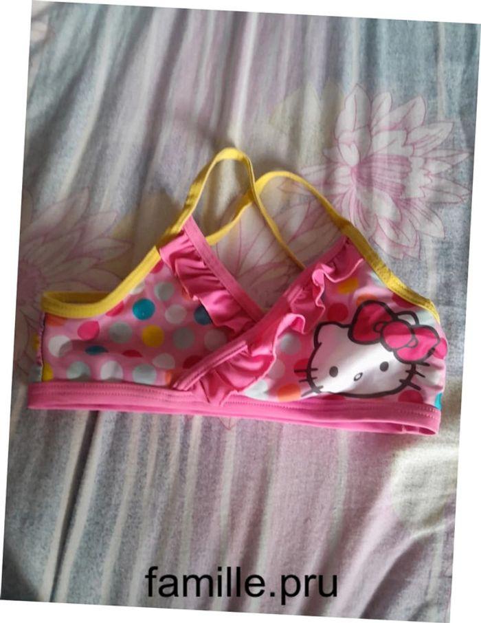 Haut maillot de bain Hello Kitty 7ans - photo numéro 1