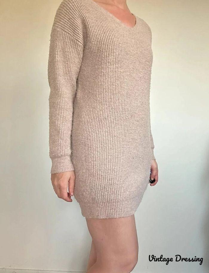 Robe pull beige – Cosy et élégante, taille unique (36-42), très bon état 💖 - photo numéro 4